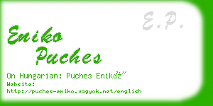 eniko puches business card